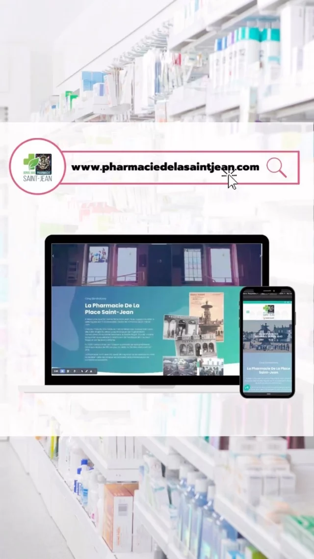 Réalisation du site Corporate pour la pharmacie de la Saint Jean sur Melun.
Pharmacie au service des melunais depuis 1840 
@pharmaciedelasaintjean_melun 
#website #agency #viiiiite #webdesign