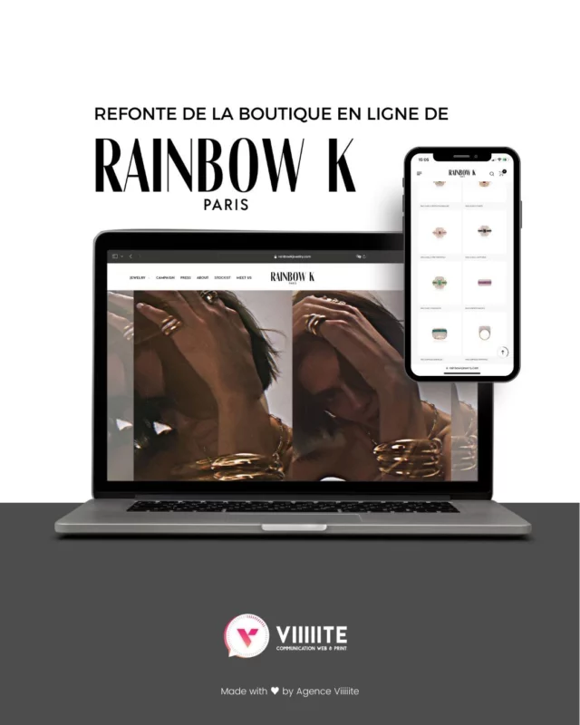 ✨ Découvrez l'univers de Rainbow K avec notre dernière réalisation ! Notre équipe est fière d'annoncer le lancement de la toute nouvelle boutique en ligne, un projet sur lequel nous avons travaillé avec passion en tant qu'agence. ✨

Un immense merci à Rainbow K pour avoir choisi notre agence pour concrétiser cette belle refonte. Découvrez dès maintenant la nouvelle boutique en ligne !🛍️

Nous sommes impatients de voir ce que vous en pensez ! 💕
#RainbowKLaunch #BoutiqueEnLigne #CréationDeSiteWeb #viiiiite #wordpress