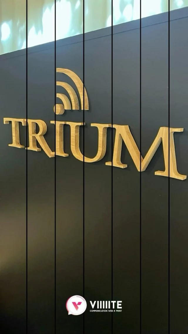 ✨Groupe Trium France × Agence Viiiite✨

Nous avons le plaisir de vous partager la réalisation et la pose d’un logo fabriqué en bois pour notre client Groupe Trium France. 🥰

Une réalisation sur mesure adaptée au bureau de notre client🔥

#logomural #agency #viiiiite